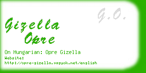 gizella opre business card